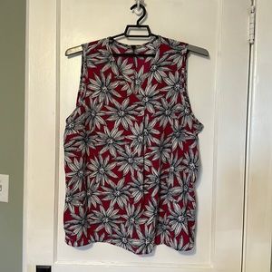 Boutique- East Adeline/Made in USA, Lightweight Floral Tank Blouse.
